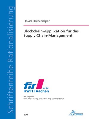 cover image of Blockchain-Applikation für das Supply-Chain-Management